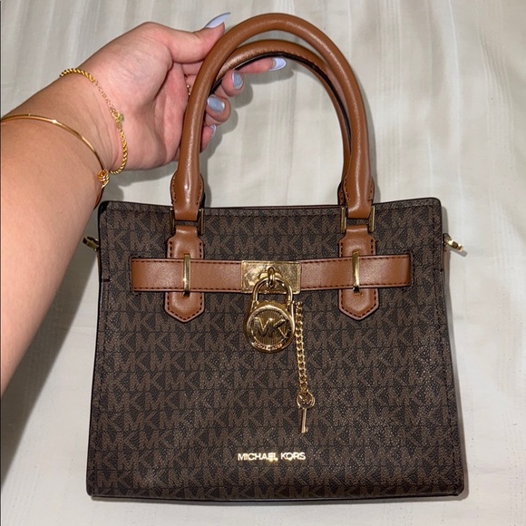Michael Kors Brown Signature Satchel Bag - Picture 4 of 4